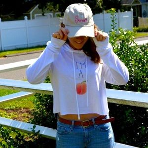 “I’m A Peach” Long Sleeve Hoodie Tee